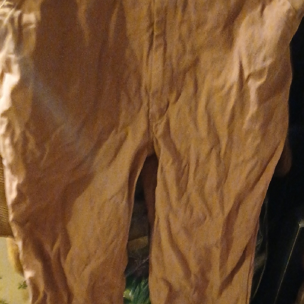 Liberty Rust-Brown Overalls with Green Trim - Picture 4 of 13